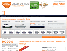 Tablet Screenshot of ambervehiclesolutions.co.uk